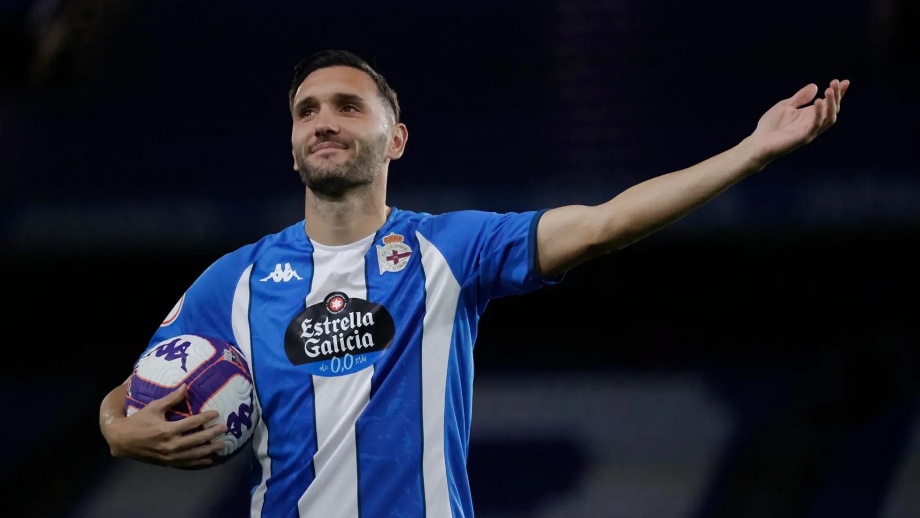 Lucas Pérez con el Deportivo (EFE).