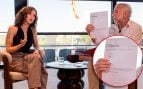 Éste es el momento en el que Ayuso muestra a Inda el mail con el borrador del contrato de alquiler para su piso