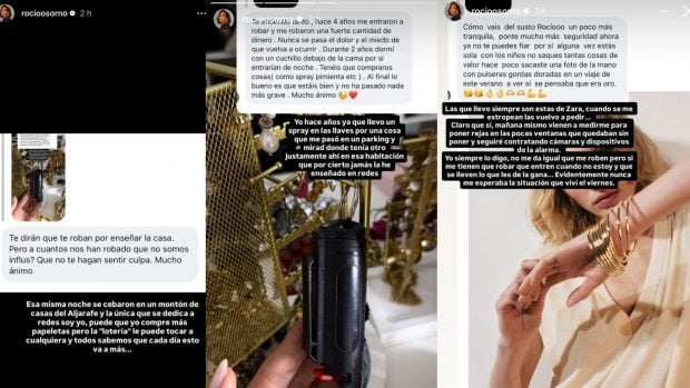 Rocío Osorno desvela lo que le han robado. (Fotos: Redes Sociales)
