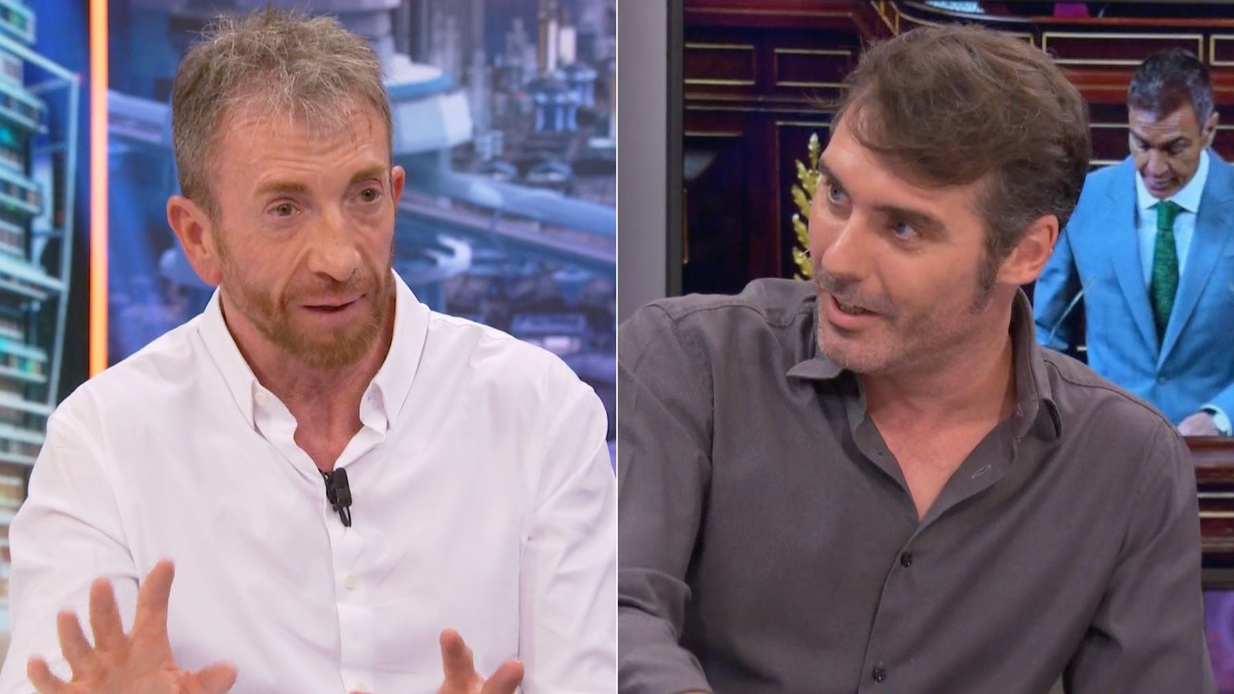 Pablo Motos y Rafa Latorre en ‘El Hormiguero’. (Antena 3)
