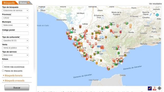 precio gasolina 10 septiembre Andalucía
