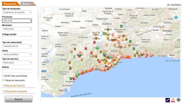 precio gasolina 9 septiembre Andalucía