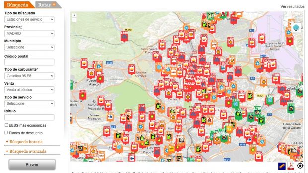 precio gasolina 9 septiembre Madrid