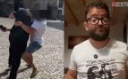 Imagen de la agresión sufrida por el influencer Cocituber en Comillas (Instagram).