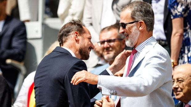 Felipe VI y el rey Haakon de Noruega. (Foto: Europa Press)