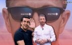Montaje de imágenes de Óscar Casas y Pablo Motos en la película de El Hormiguero (Atresmedia).