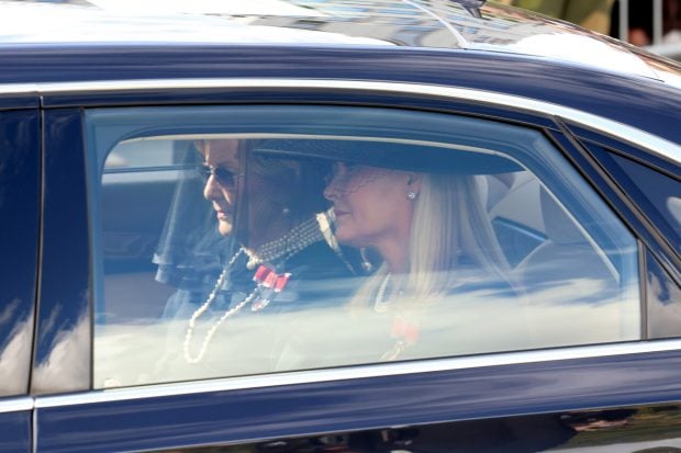 Mette-Marit, Harald funeral