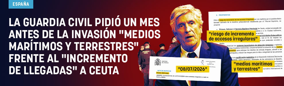 La Guardia Civil pidió un mes antes de la invasión medios marítimos y terrestres frente al incremento de llegadas a Ceuta