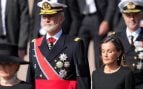 Los Reyes Felipe VI y Letizia en el funeral de Harald. (Foto: Getty Images)