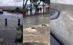 El temporal deja rachas de viento de más de 100 km/hora y una fuerte tromba de agua en Baleares