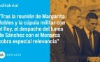Sánchez busca ahora parapetarse tras el Rey