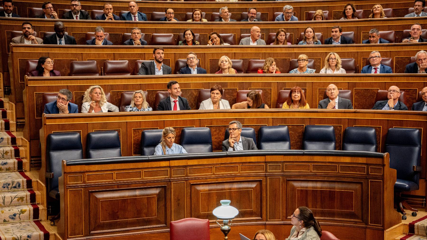 Bancada del PSOE en el Congreso. (EP)