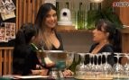 Lidia Santos y sus compañeras de First Dates. (Mediaset)