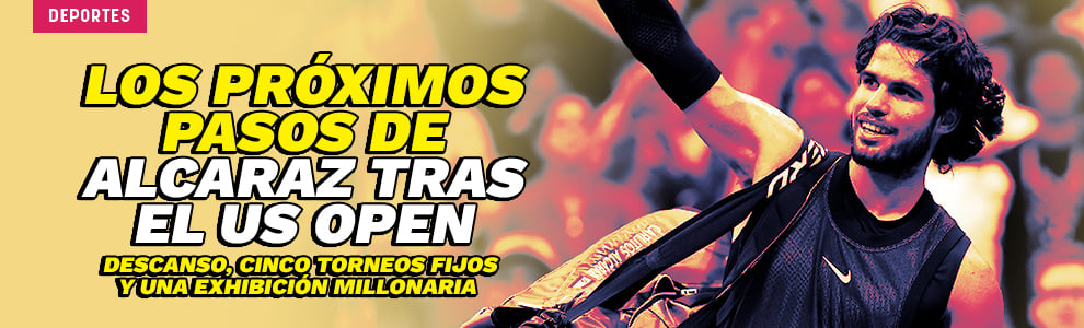 Los próximos pasos de Alcaraz tras el US Open: descanso, cinco torneos fijos y una exhibición millonaria