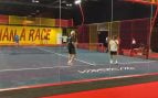 Casillas, David Silva, Raúl González y Carlos Moyá juegan al pádel en Madring