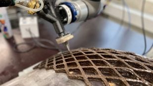 Impresión 3D con biocompuestos marinos, desarrollada por el CITA de la Real Academia Danesa de Arquitectura, Diseño y Conservación.