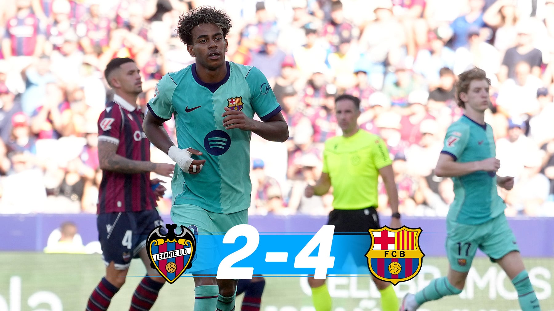 El Barcelona pasa del paseo al susto ante el Levante
