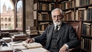 Miguel de Unamuno. Imagen generada con IA.