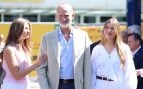 El Rey Felipe, con la Princesa Leonor y la Infanta Sofia, Madring
