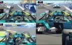 Gran enfado de Fernando Alonso con Carlos Sainz en Madrid: «¡Me ha apretado contra el muro!»