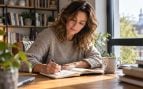 mujer, escritura, agenda