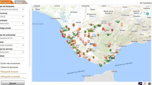 precio gasolina 16 septiembre Andalucía