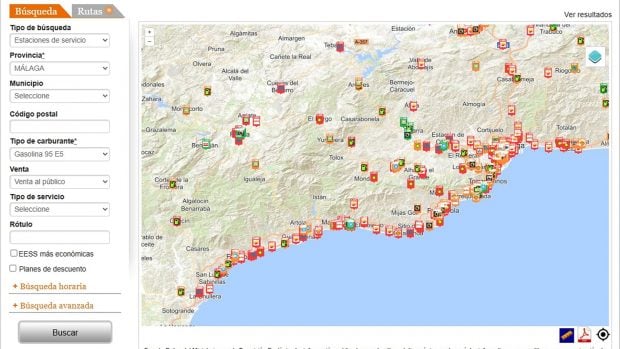 precio gasolina 17 septiembre Andaluc&iacute;a