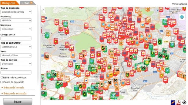 precio gasolina 21 septiembre Madrid