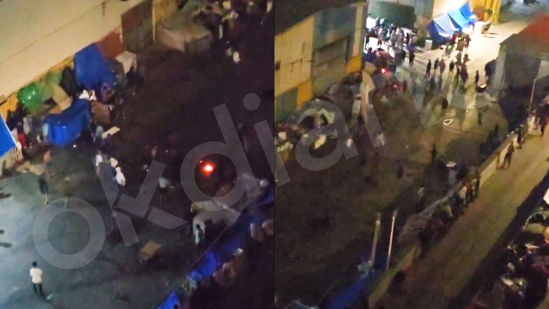 Los antidisturbios sofocan una reyerta multitudinaria junto al centro de inmigrantes de Ceuta