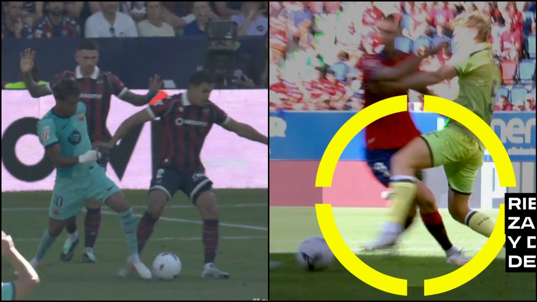 El CTA se olvida de explicar el penalti a Lamine Yamal y reconoce el error de no pitar el de Raúl García en el Osasuna-Espanyol