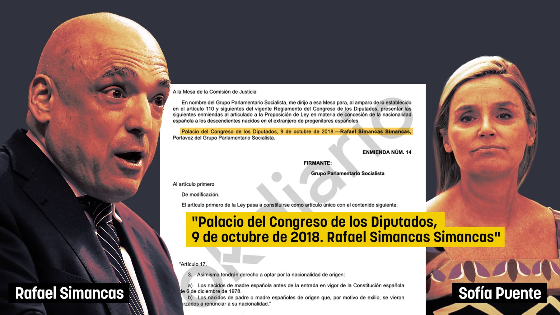 El PSOE defendió en 2018 lo contrario que Sofía Puente en 2022: restringir la nacionalidad al exilio político