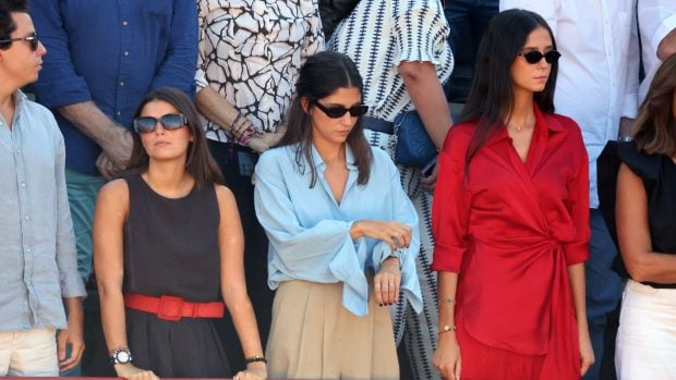 Tana Rivera, Mar&iacute;a G. de Jaime y Victoria Federica en M&oacute;stoles. (Foto: Europa Press)