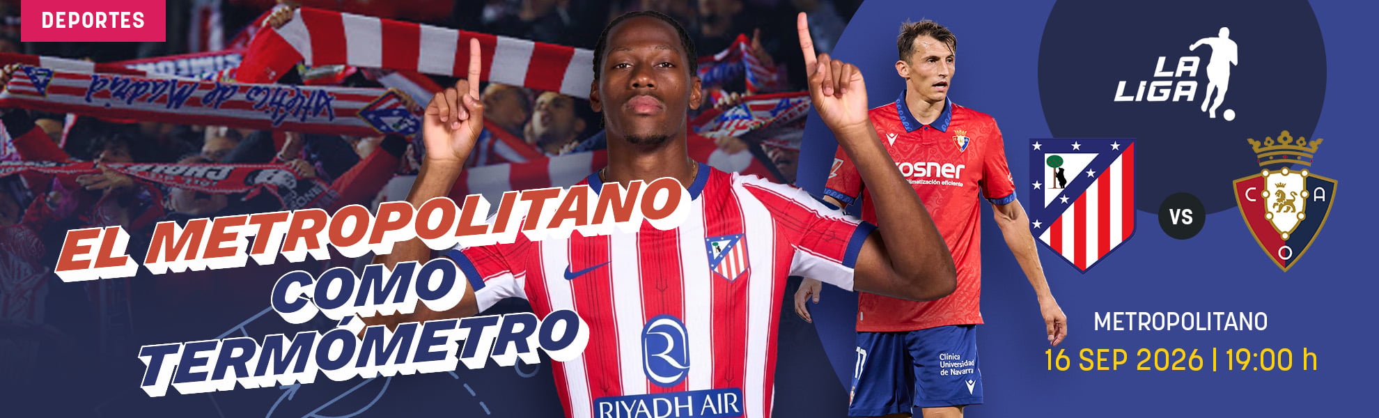 Atlético-Osasuna: el Metropolitano como termómetro