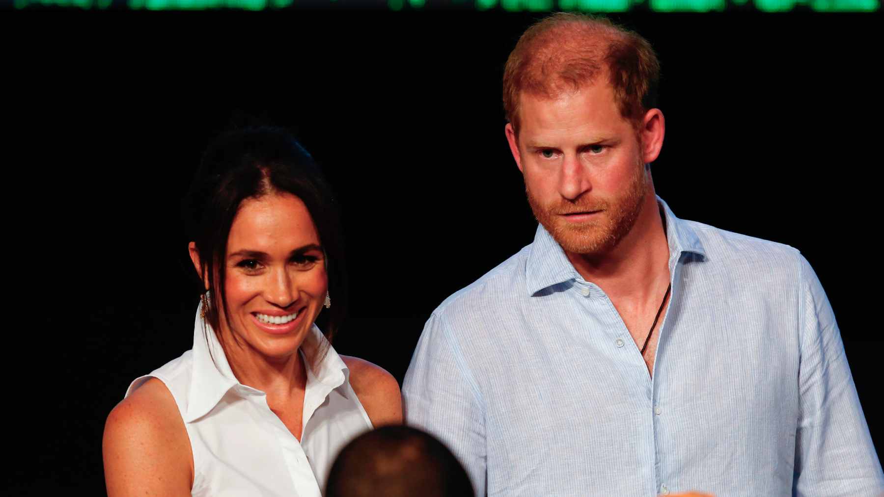 Los duques de Sussex, el príncipe Enrique (Harry) y Meghan Markle, durante su visita a Cali (Colombia). (Foto: EFE)