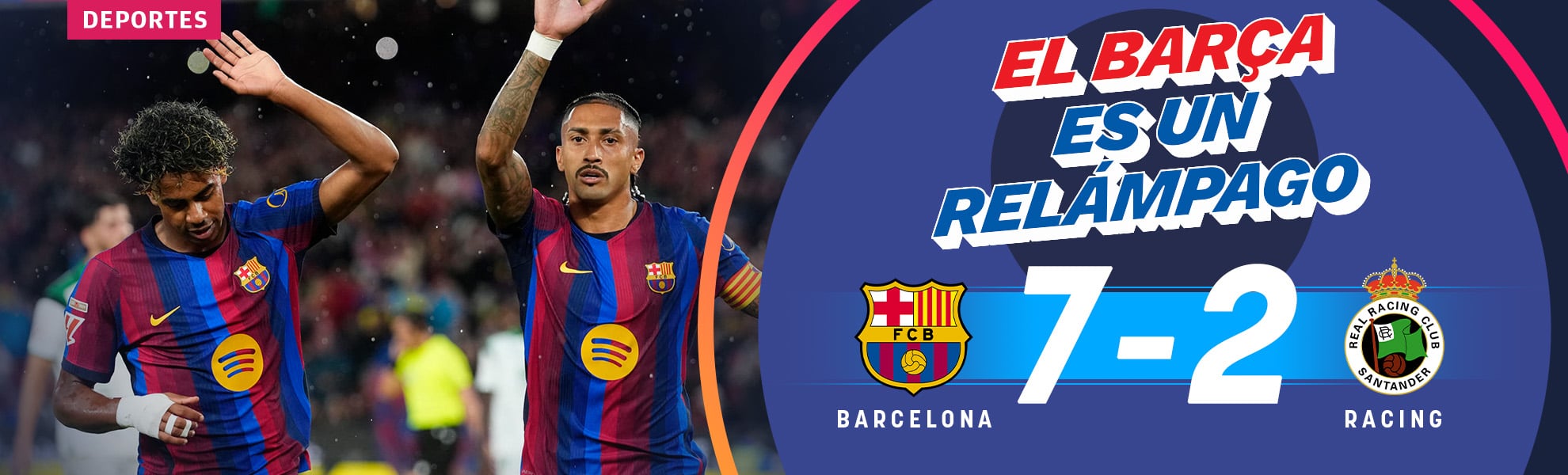El Barça es un relámpago