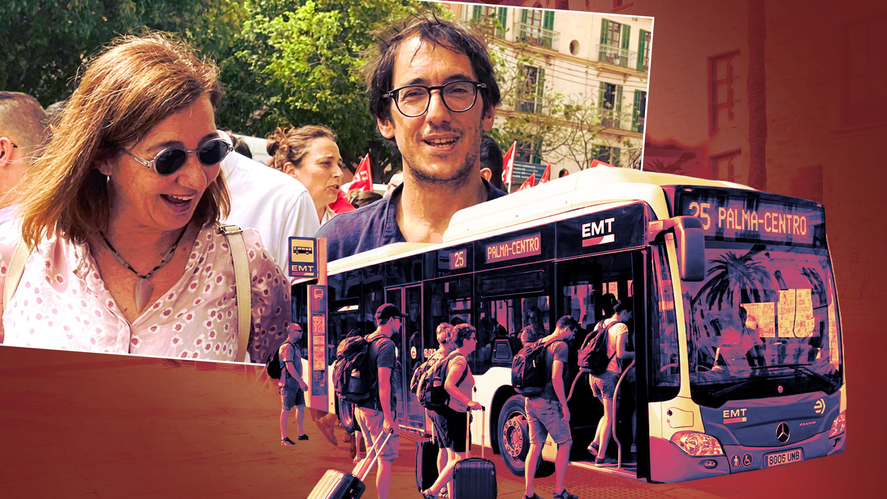 La última ocurrencia del PSOE de Palma: que los turistas sean los últimos en subirse a los autobuses de la EMT