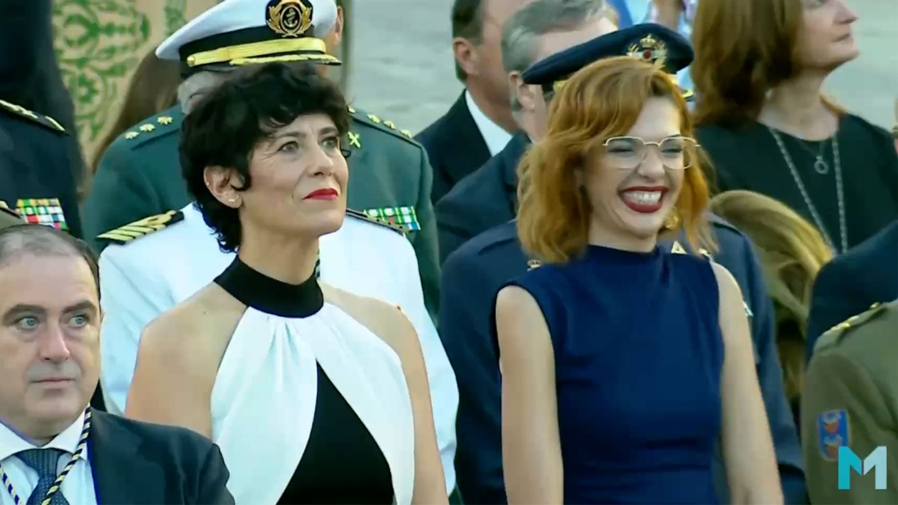 Monumental pitada a la ministra Elma Saiz y a la delegada del Gobierno en la celebración del Día de Melilla: ¡Fuera!