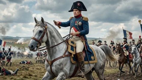 Napoleón Bonaparte. Imagen generada con IA.