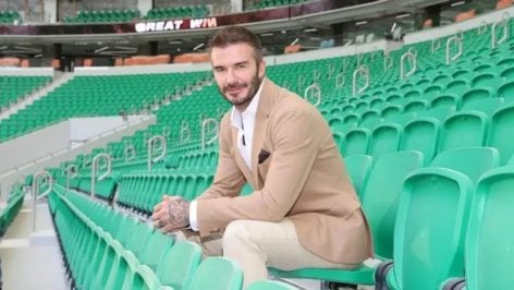 El exfutbolista inglés David Beckham (EP).