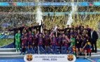 El Barcelona femenino celebra la Women's Champions League