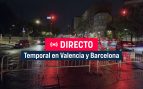 Última hora del temporal en Valencia y Barcelona en directo: inundaciones, rescates y alertas por lluvias torrenciales