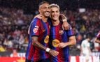 Raphinha y Gavi celebrando un gol con el FC Barcelona