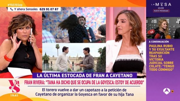 Sonsoles Ónega, Tamara Gorro, Cayetano Rivera