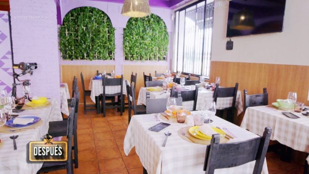 Así ha quedado el salón del Gastrobar Terelita tras la reforma de Pesadilla en la cocina (Atresmedia).