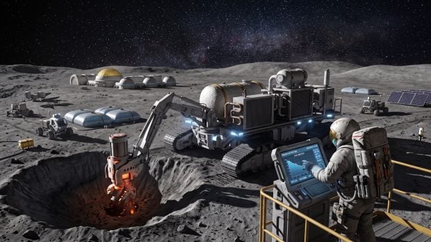 Agua en la luna