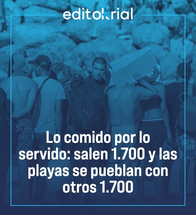 Lo comido por lo servido: salen 1.700 y las playas se pueblan con otros 1.700