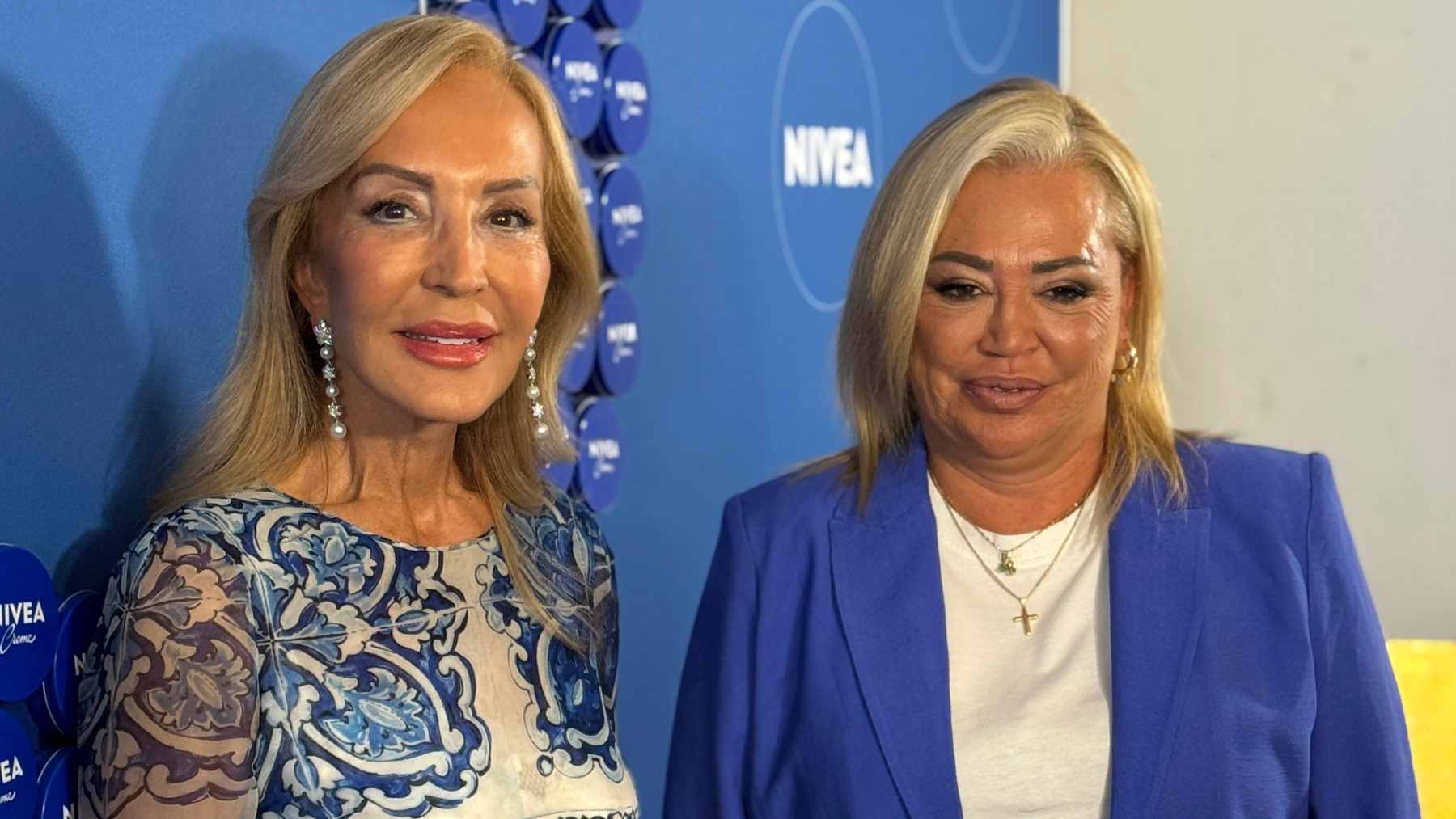Carmen Lomana y Belén Esteban en un evento en Madrid. (Foto: Europa Press)