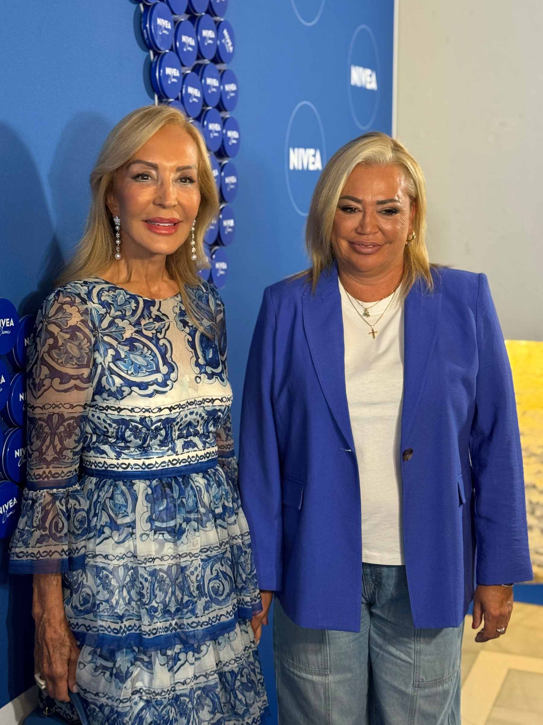 Carmen Lomana y Belén Esteban en un evento en Madrid. (Foto: Europa Press)