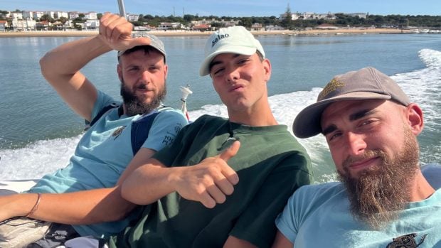 Los tres componentes de Mil Playas
