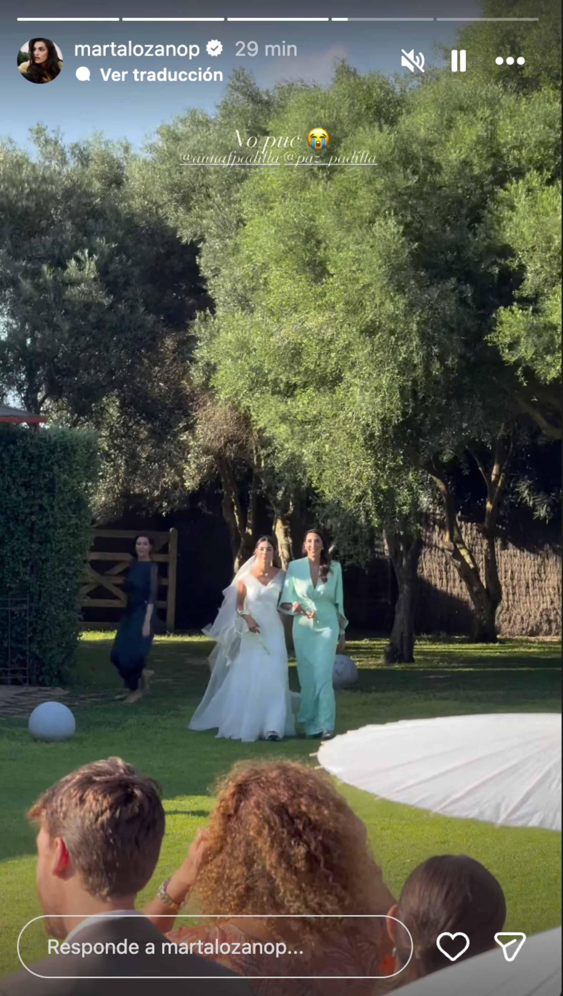 Anna y Paz Padilla en la boda de la joven en Cádiz. (@martalozanop)